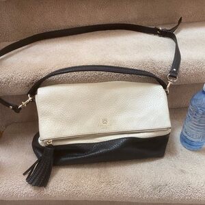 Elegant Black and Cream Women's Kate Spade Bag